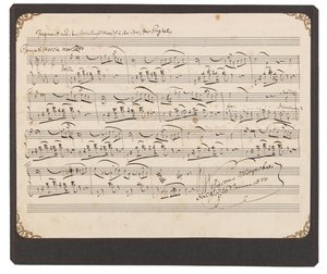 Meyerbeer-fragment fra kroningsmarch af Giacomo Meyerbeer