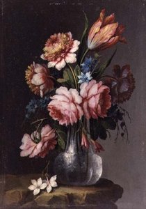Roser, tulipaner og pæoner af Giacomo Nani