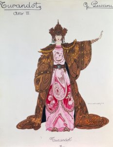 Figur af Turandot i 3. akt af Giacomo Puccini