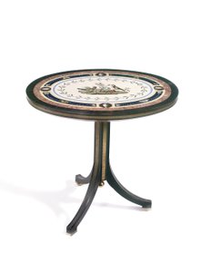 Mikromosaik bordplade, Rom, slutningen af 1700-tallet af Giacomo Raffaelli