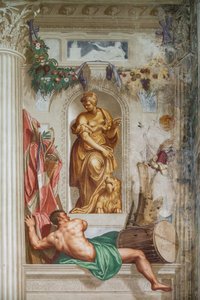 Detalje af Scipios nåde, ca. 1565 (fresco)