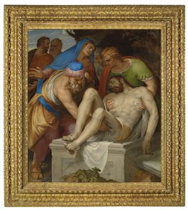 The Entombment (olie på lærred) af Giambattista Farinati