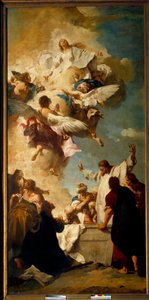 Jomfruens antagelse. Maleri af Piazzetta Giambattista (1682-1754)