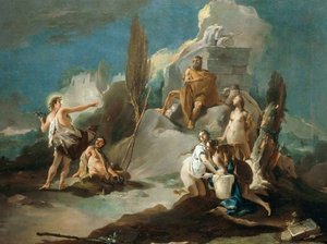 Apollo og Marsyas, af Giambattista Tiepolo