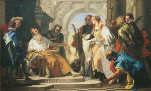 Crotta-familiens skytshelger af Giambattista Tiepolo