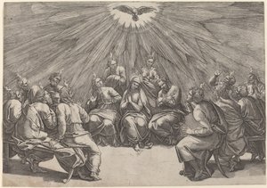 pinse af Gian Jacopo Caraglio after Raphael