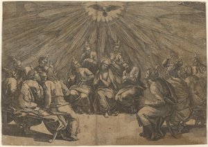 pinse af Gian Jacopo Caraglio after Raphael