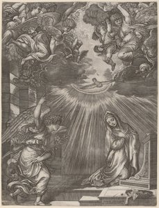 Bebudelsen af Gian Jacopo Caraglio after Titian