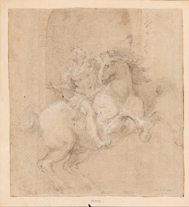 Kejser Konstantin på hesteryg. af Gian Lorenzo Bernini