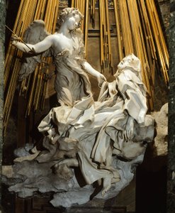 Italien, Rom, Santa Maria della Vittoria-kirken, Ecstasy of St Teresa of Avila af Gian Lorenzo Bernini