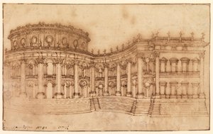 Louvre, østfacade af Gian Lorenzo Bernini