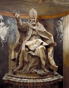 Pave Urban VIII, af Gian Lorenzo Bernini (1598-1680) og assistenter, marmor af Gian Lorenzo Bernini