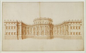 Projekt for Louvre ... af Gian Lorenzo Bernini