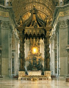 Sankt Peters baldakin (Baldacchino) af Gian Lorenzo Bernini