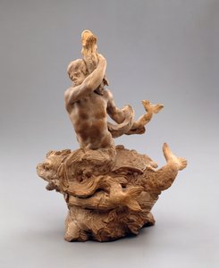 Triton med en søorme, ca. 1630 (terracotta)
