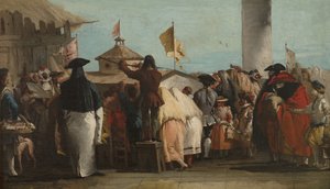 Mondo Novo, ca 1764-1765 af Giovanni Domenico Tiepolo