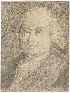 Portræt af Giovanni Battista Tiepolo 1696-1770, 1770. af Giandomenico Tiepolo