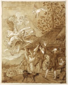 Hyrdernes Bebudelse af Giovanni Domenico Tiepolo