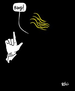 Donald Trump, 2019 (porcelæn på papir)