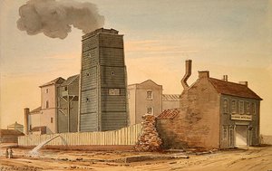 Udsigt over Clink Street Waterworks, Southwark