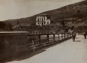 Album "Pictures of War II": Italienske soldater i Val Chiusone til Podsenica, 09/1917 (s/h foto)