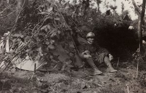 Album "Pictures of War II": Italienske soldater i Val Chiusone til Podsenica, 09/1917 (s/h foto)