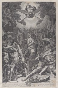 Martyrium af Saint Catherine, efter Bernardino Passari, 1588.