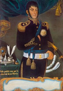 Portræt af Jose san Martin af Gil de Castro