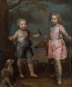 Lord John Hay og Charles, Master of Yester (senere tredje markis af Tweeddale) af Gilbert Soest