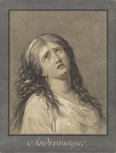 Andromache græder af Gilles Demarteau