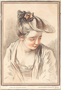 Leder af en ung kvinde, 1773. af Gilles Demarteau
