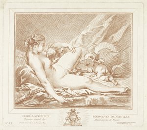 Liggende Venus mødte Amor en Anteros