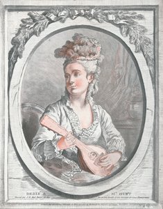 Portræt af Madame Huet, c1700-tallet af Gilles Demarteau