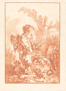 Marauderen (tyven) af Gilles Demarteau, the Elder after François Boucher