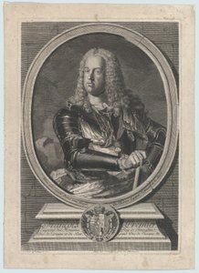 Portræt af Frans I, ca. 1745. af Gilles Jacques Petit