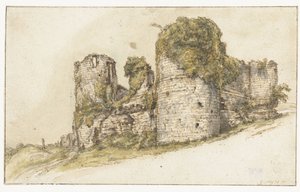 Udsigt over Château de César i Vau