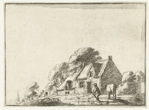 Landskab med en gård