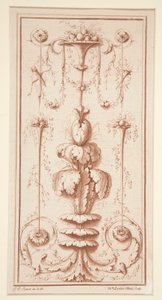 Ornamental Panel fra Recueil d af Gilles Paul Cauvet
