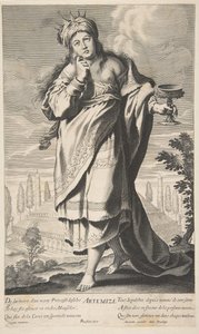 Artemis, ca. 1639-40. Skaber: Gilles Rousselet, Abraham Bosse.