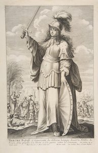 Deborah, 1647. Skaber: Gilles Rousselet, Abraham Bosse. af Gilles Rousselet and Abraham Bosse
