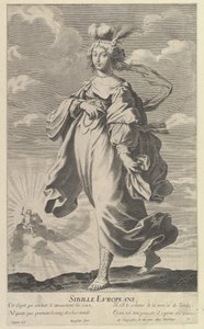 Europæisk Sibylle, ca. 1635. Skaber: Gilles Rousselet, Abraham Bosse.