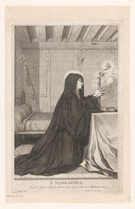 Hellige Scholastica af Gilles Rousselet