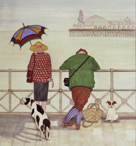 Brighton Pier, 1986 (akvarel på papir)