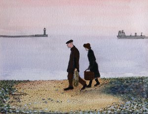 Evening Tide, Cornwall, 1982 af Gillian Lawson