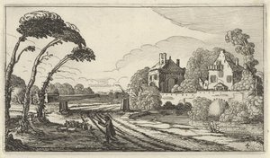 Hyrde i et landskab Tolv landskaber med figurer (titel på objekt) af Gillis van Scheyndel (I)