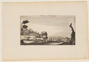 Bjergpanorama, fra Tolv landskaber med figurer
