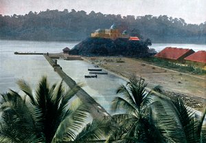 Port Blair, hovedstaden på Andaman- og Nicobarøerne, Det Indiske Ocean, c1890