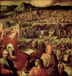 Udvidelsen af Firenze fra loftet på Salone dei Cinquecento