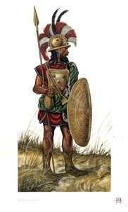 Roman antiquite: soldat i den romerske hær i det 8. århundrede f.Kr. af Giorgio Albertini