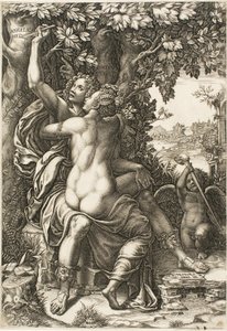 Angelica og Medoro af Giorgio Ghisi